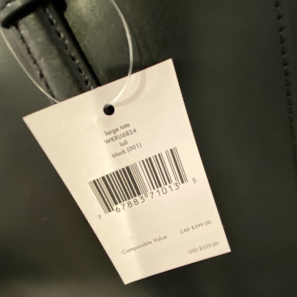 KATE ♠️ SPADE Lali tote in black with adorable tie on🍉🍉 - Picture 7 of 13